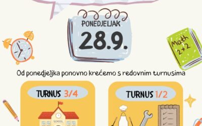 Obavijest za učenike srednje škole