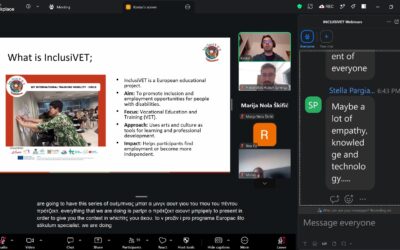 Započela međunarodna serija webinara u sklopu projekta InclusiVET